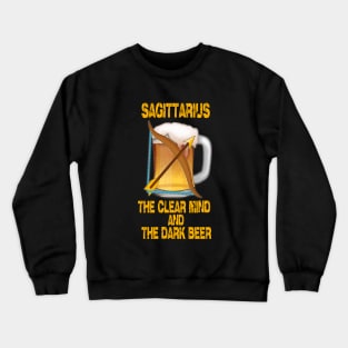 Funny beer t-shirt Sagittarius sign Crewneck Sweatshirt